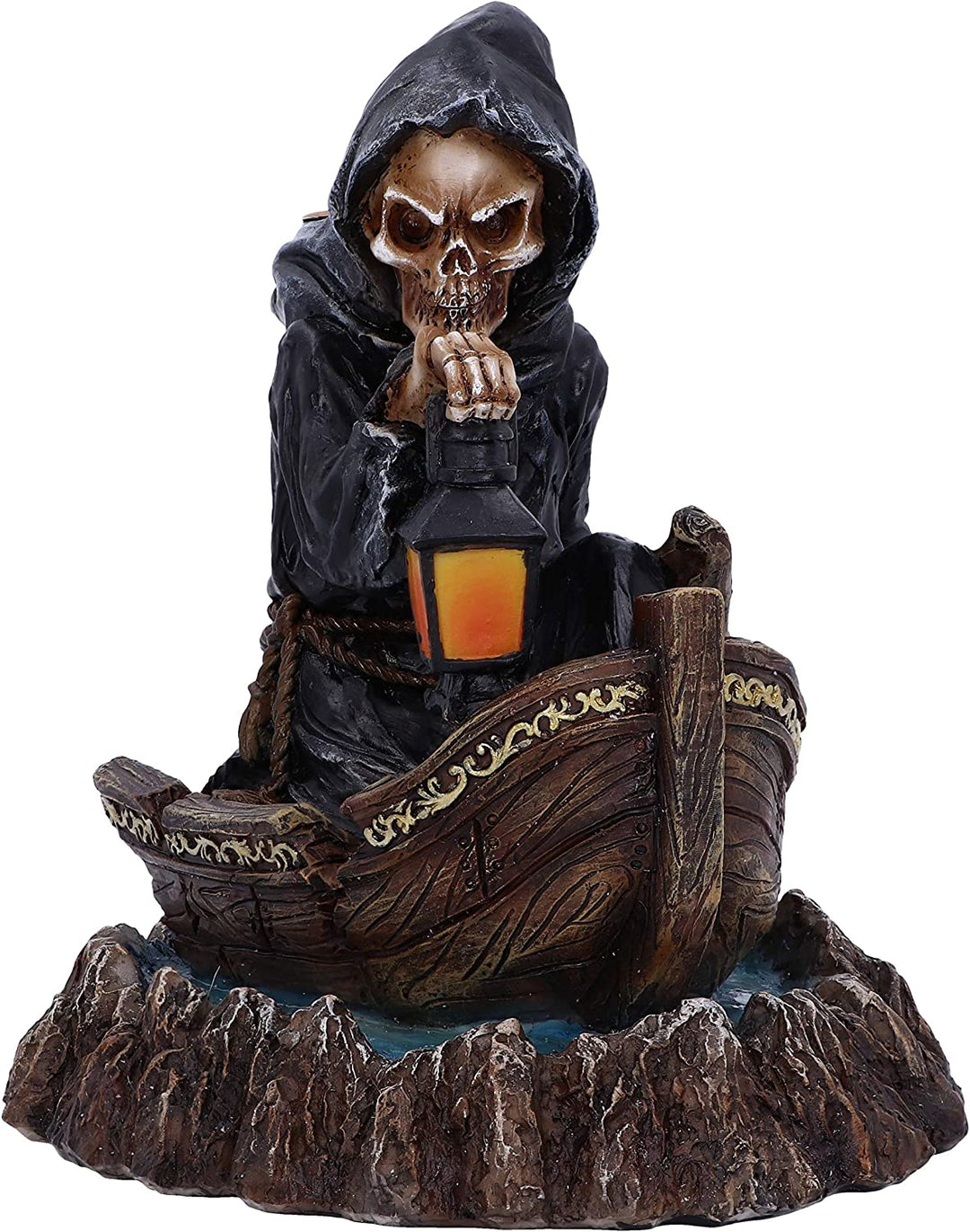 Nemesis Now Scent of The Styx Grim Reaper Backflow Incense Burner 16.6cm, Black