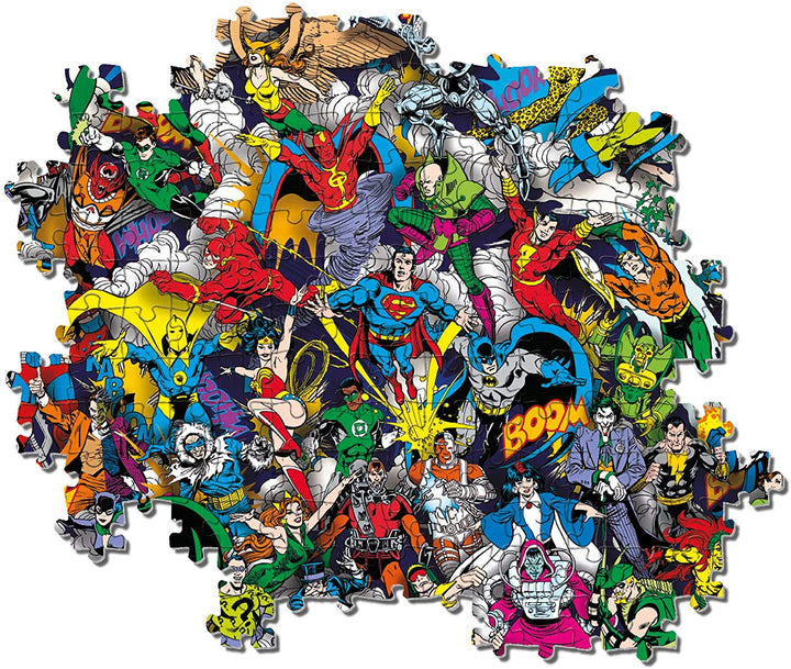 Clementoni – DC Comics Impossibile Puzzle für Kinder und Erwachsene 1000 Teile, ab 14 Jahren, 39599