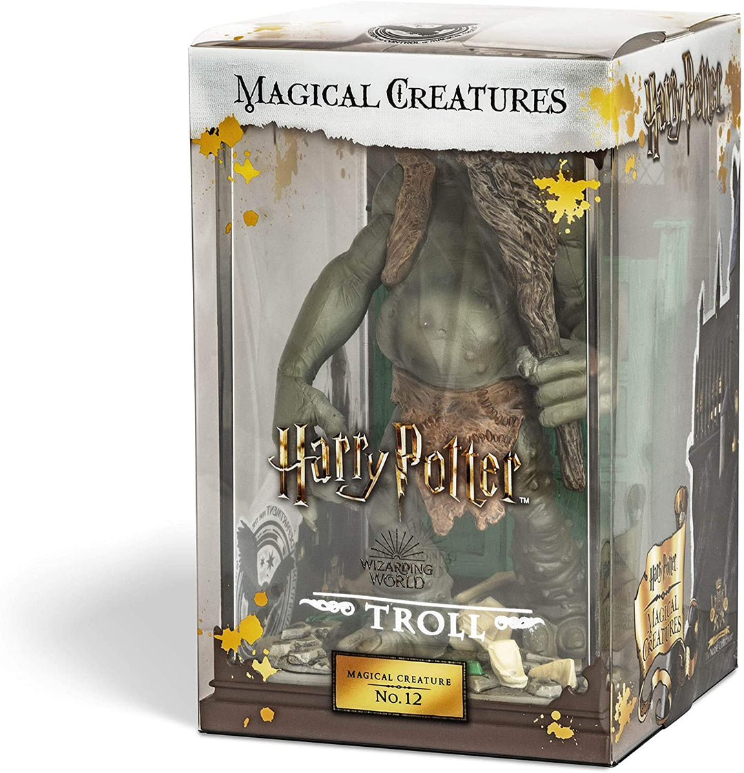 The Noble Collection – Magische Kreaturen Troll – handbemalte magische Kreatur Nr. 12 – offiziell lizenzierte 7 Zoll (18,5 cm) Harry Potter Toys Sammelfiguren – für Kinder und Erwachsene