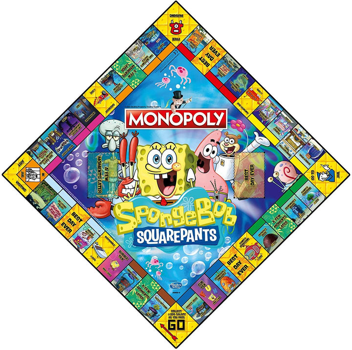 Winning Moves Spongebob Squarepants Monopoly Board Game - Yachew