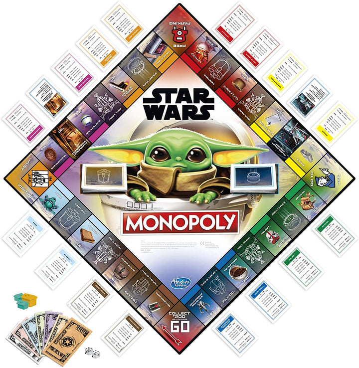 Monopoly: Star Wars The Child Edition Board Game for Families and Kids Ages 8 and Up, Featuring The Child, Who Fans Call "Baby Yoda"