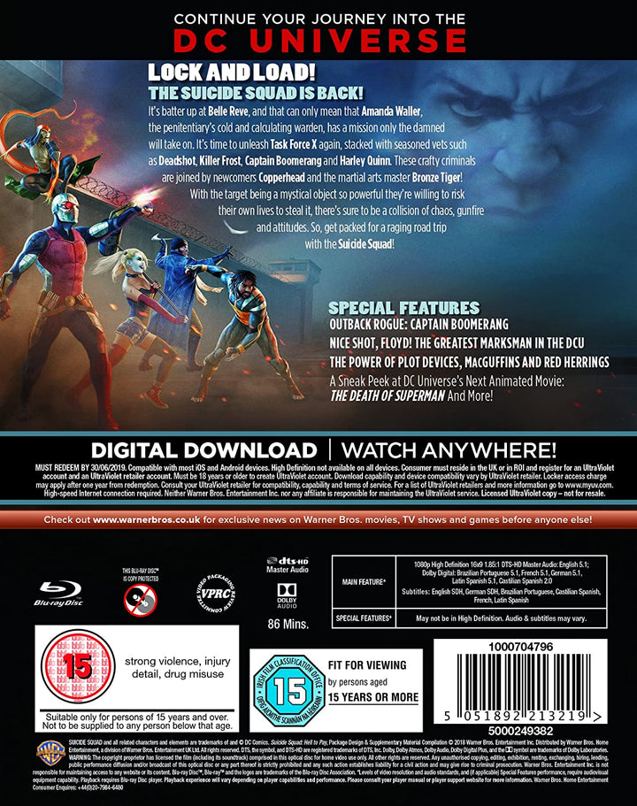 Suicide Squad: Hell To Pay - Action/Adventure [Blu-ray]