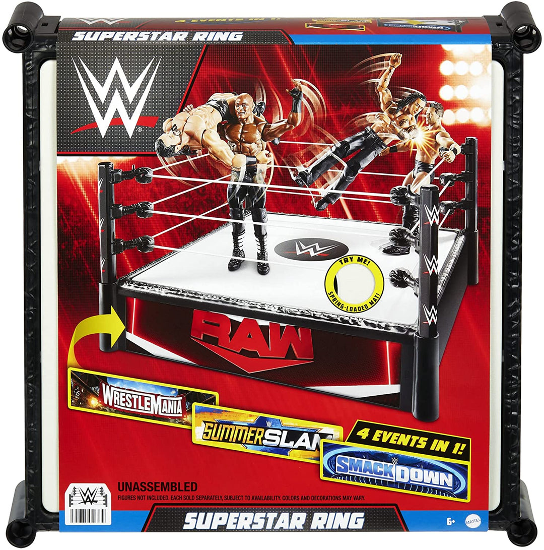WWE HGD20 Action Figure Playsets & Accessories, Multicolour