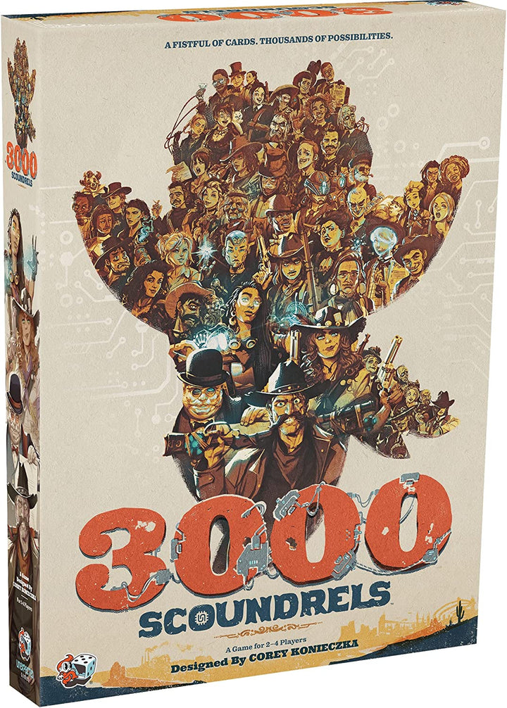 Unexpected Games | 3000 Scoundrels | Board Game | Ages 12+ | 2-4 Players |