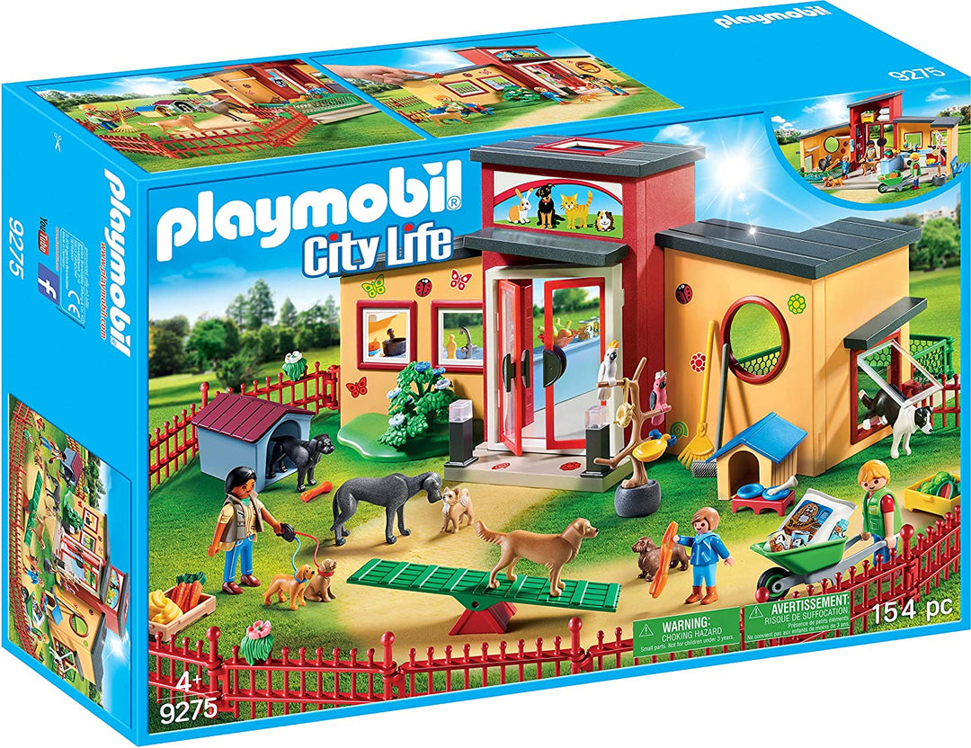 Playmobil 9275 City Life Tiny Paws Hôtel pour animaux de compagnie pour enfants à partir de 4 ans