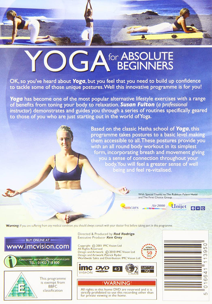 Yoga For Absolute Beginners - Hatha Yoga - Fit For Life Series [DVD]