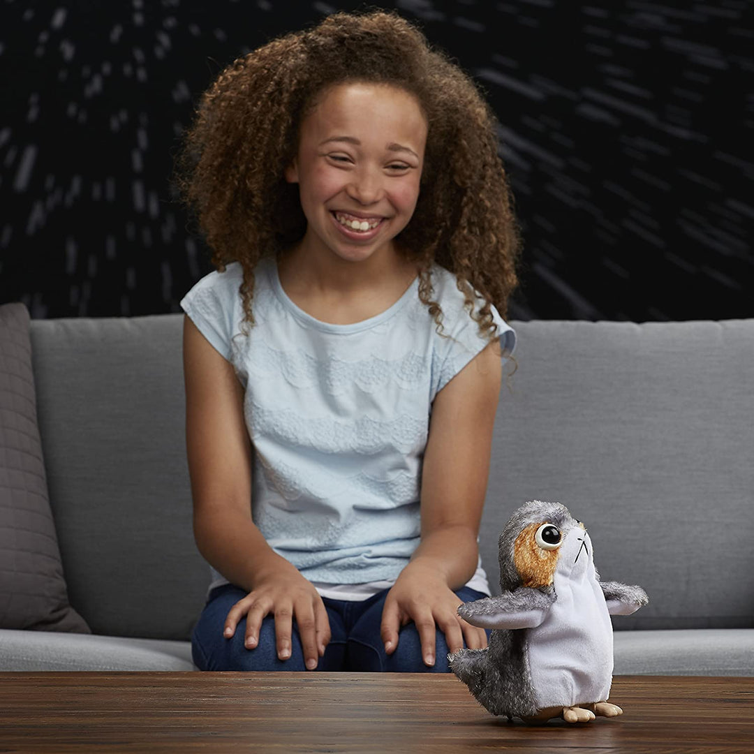 Star Wars Gli ultimi Jedi Porg bambola elettronica di peluche