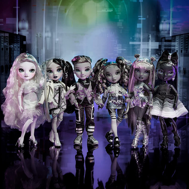 Rainbow High Shadow High Series - NICOLE STEEL - Greyscale Fashion Doll with Curly Hair