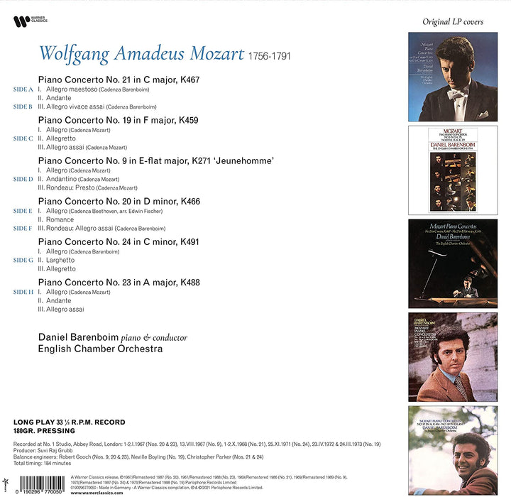 Daniel Barenboim - Mozart: Klavierkonzerte Nr. 9, 19, 20, 21, 23 &amp; 24 [Vinyl]