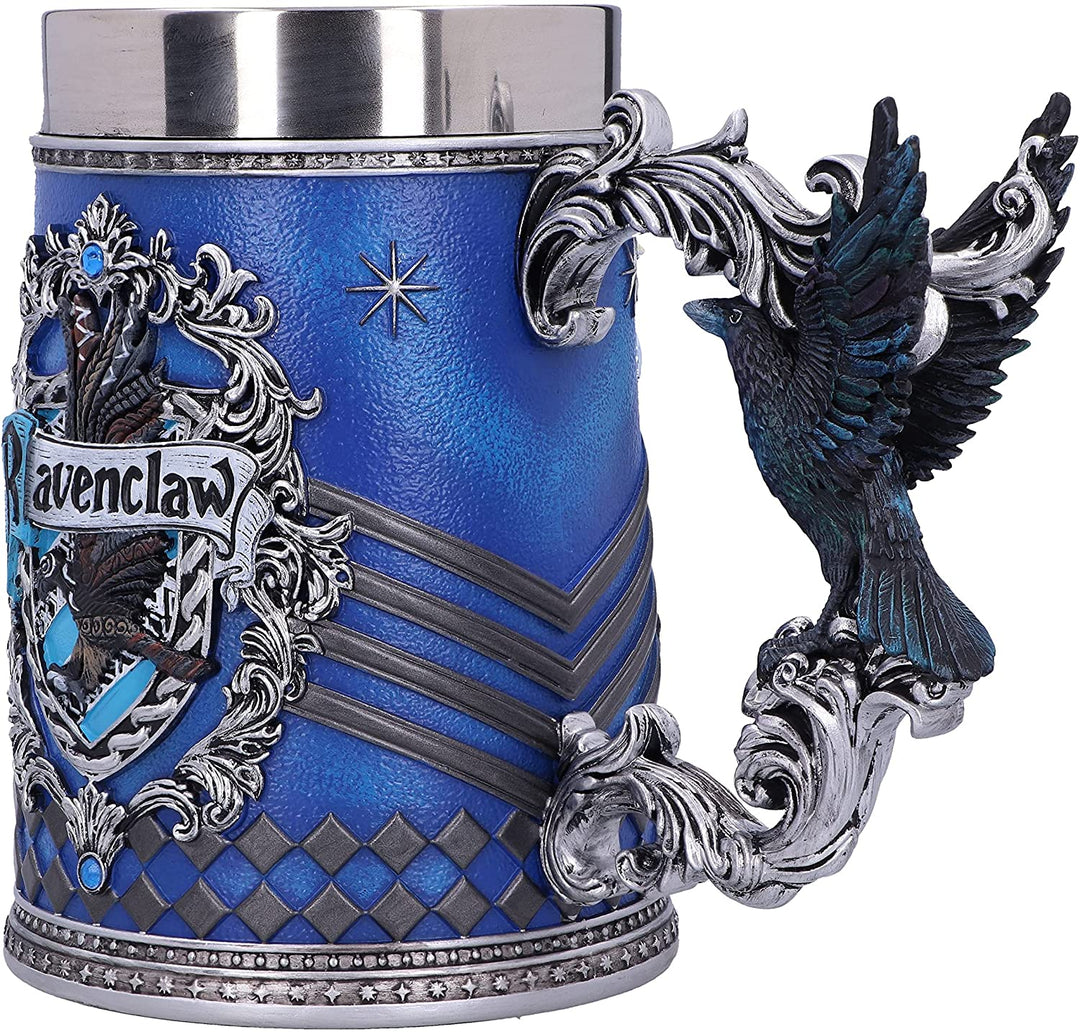 Nemesis Now Harry Potter Ravenclaw Hogwarts House Sammelkrug, Blau Silber, 15,5 cm