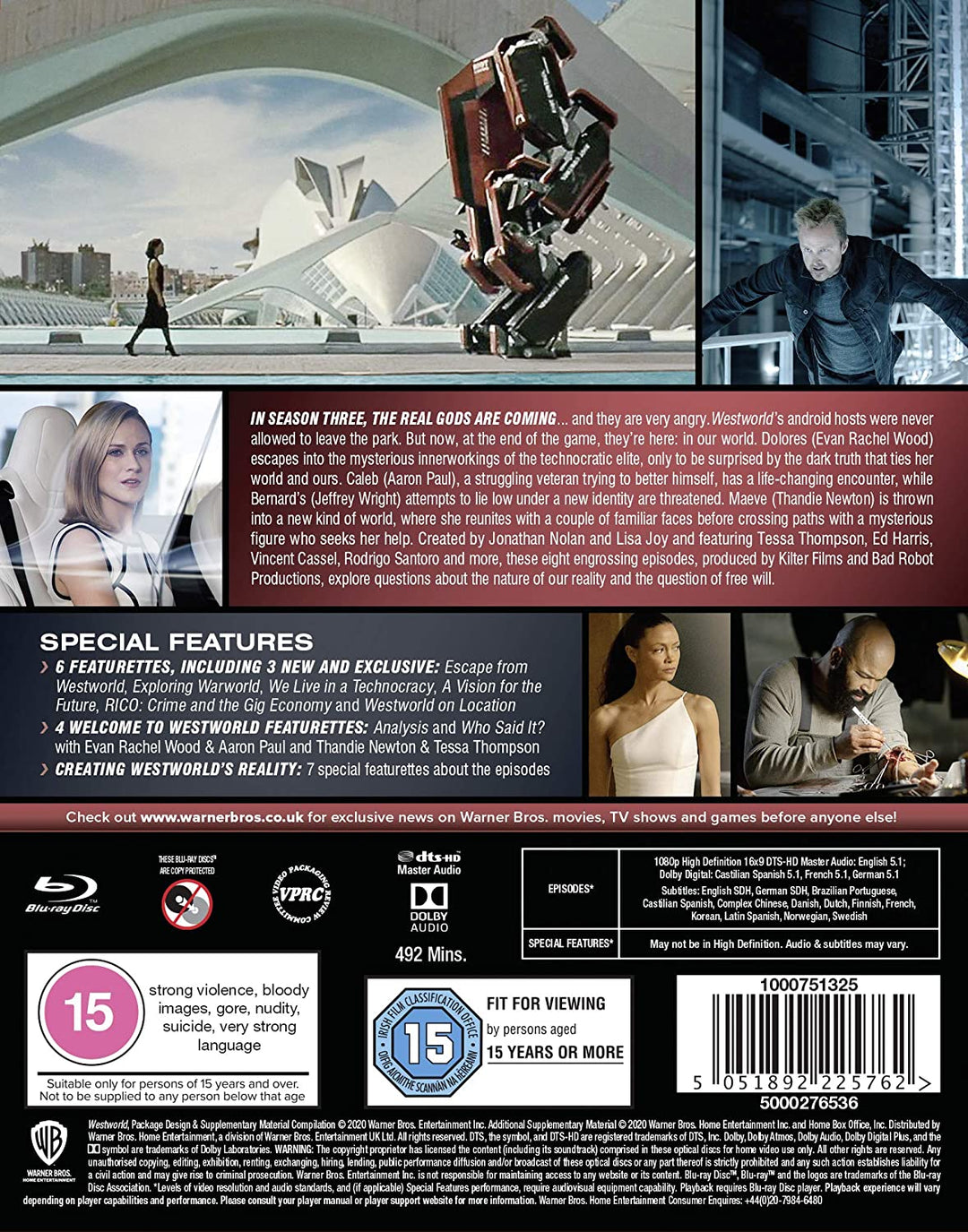 Westworld: Staffel 3 [2020] [Region Free] – Science-Fiction [Blu-ray]