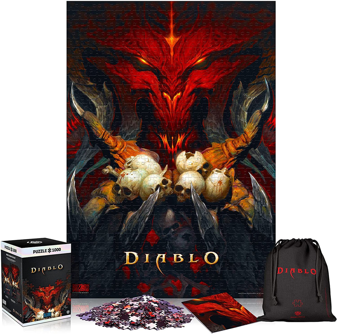 Diablo: Herr des Terrors | 1000-teiliges Puzzle | inklusive Poster und Tasche | 68 x 48