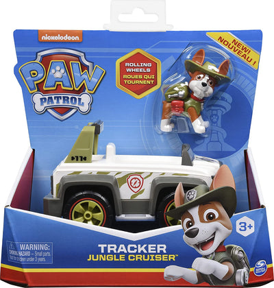 Paw Patrol Tracker’s Jungle Cruiser Vehicle with Collectible Figure, for Kids Aged 3 and Up