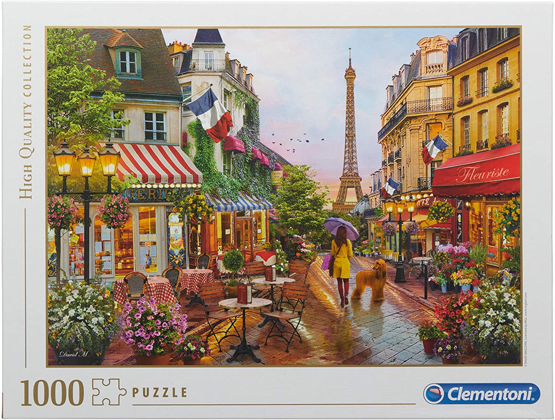 Clementoni – 39482 – Sammelpuzzle für Kinder und Erwachsene – Blumen in Paris – 1000 Teile