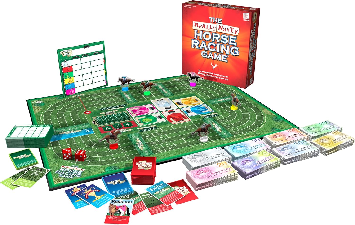 Rascals – Das wirklich fiese Pferderennen-Spiel, Brettspiel