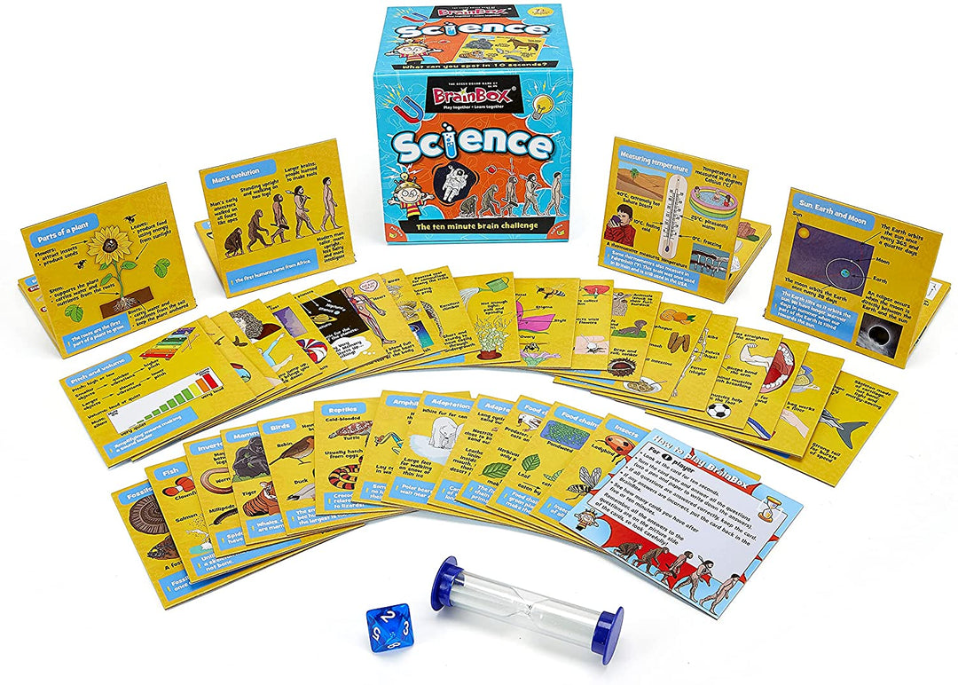 The Green Board Game Co BrainBox - Science - Card Game (Supports Key Stage 2 – Ages 7-11)