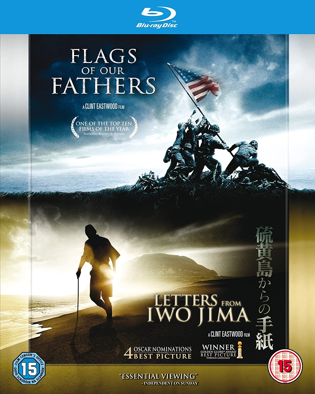 Flags of Our Fathers / Letters from Iwo Jima (2006) – Kriegsdrama 2 Filmsammlung [Blu-ray]