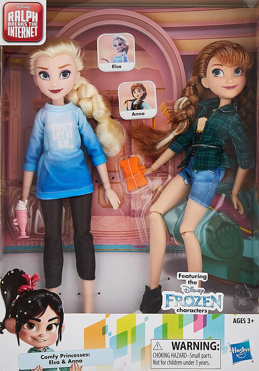 Disney Princess Ralph Breaks The Internet Movie Dolls, Elsa &amp; Anna Dolls mit bequemer Kleidung