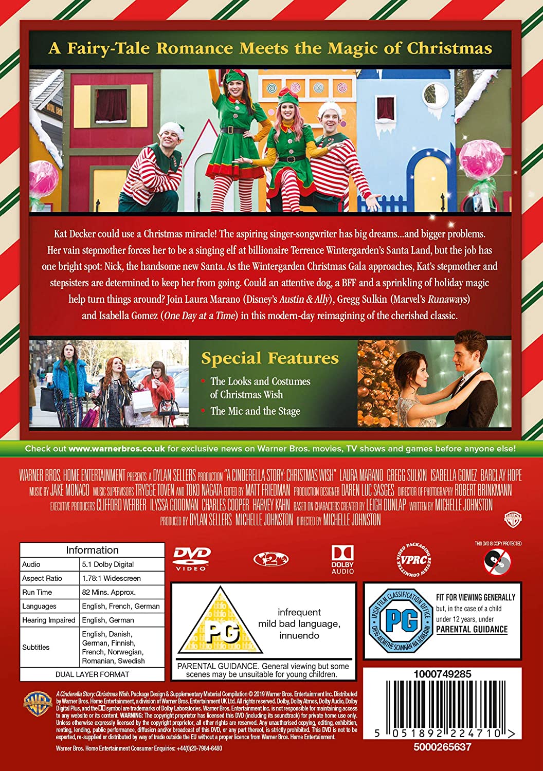 A Cinderella Story: A Christmas Wish [DVD] [2019] – Liebesfilm/Komödie [DVD]