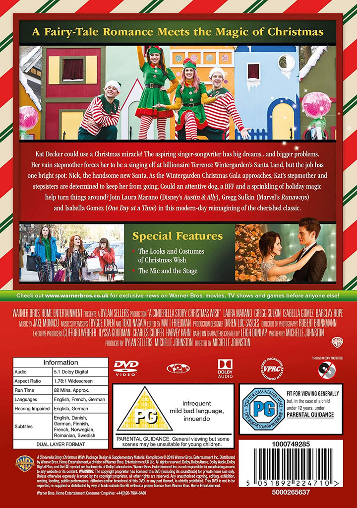 A Cinderella Story: A Christmas Wish [DVD] [2019] – Liebesfilm/Komödie [DVD]