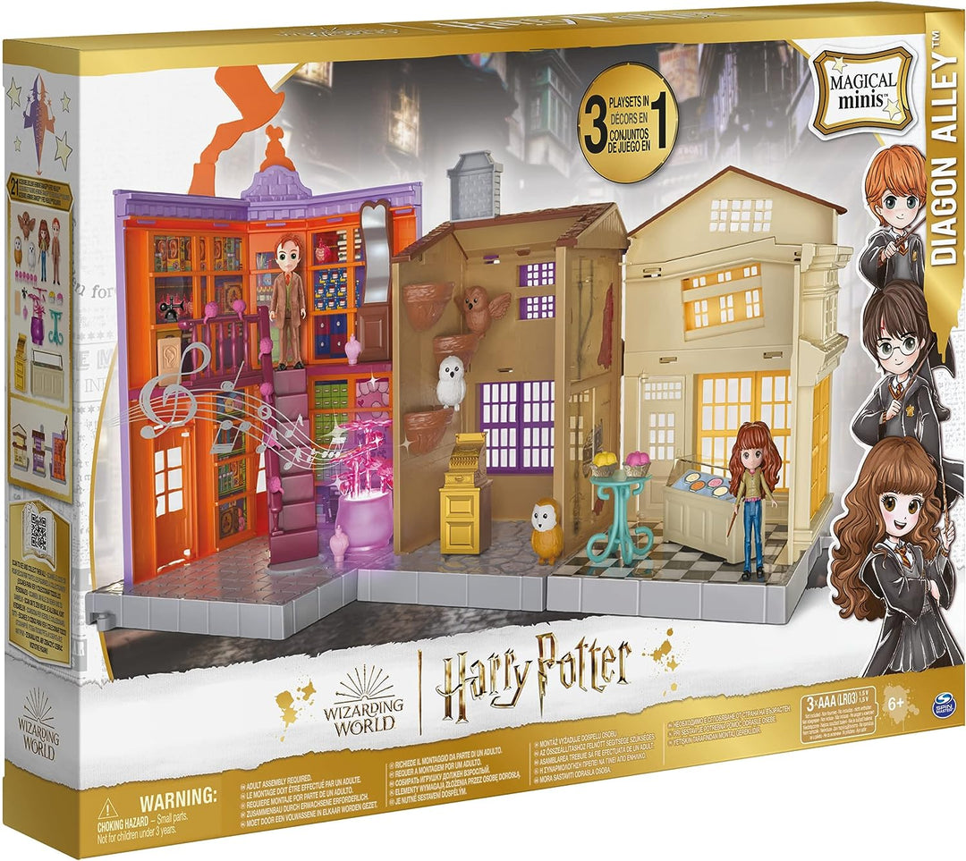 Wizarding World Harry Potter, Magical Minis Diagon Alley 3-in-1-Spielset mit Lig