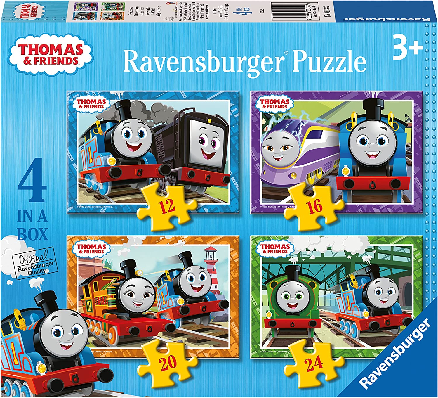 Ravensburger Thomas & Friends 4-in-a-Box Jigsaw Puzzle Set - 72 Pieces, Ages 3 and Up 1