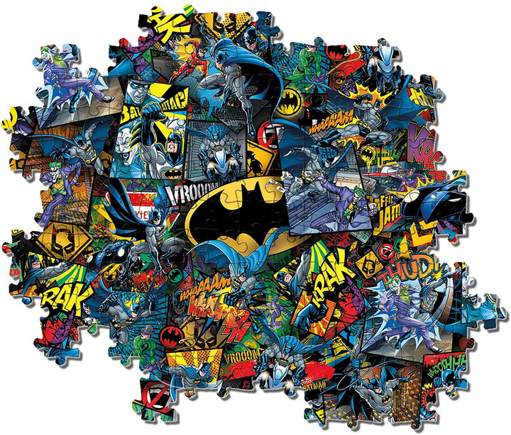 Clementoni – 39575 – Impossible Puzzle – Batman – 1000 Teile – Hergestellt in Italien, Puzzle für Erwachsene und Kinder ab 10 Jahren
