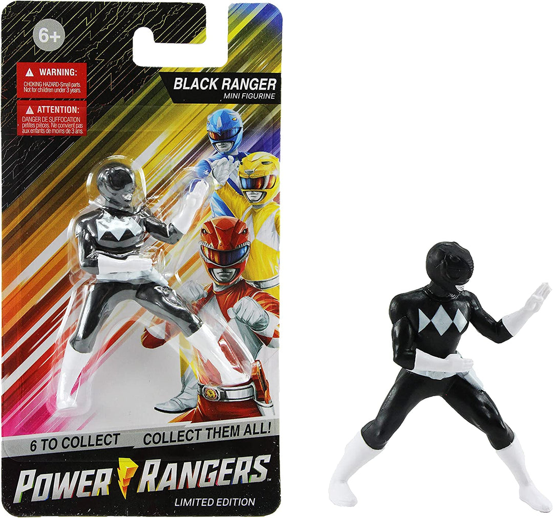 Limited Edition Power Rangers 2,5" Minifigur – Black Ranger