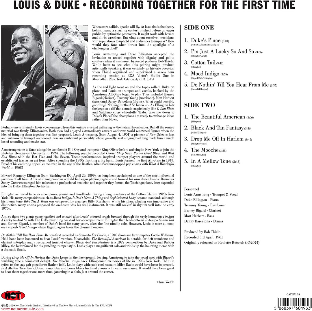 Louis Armstrong – Recording Together For The First [Vinyl]