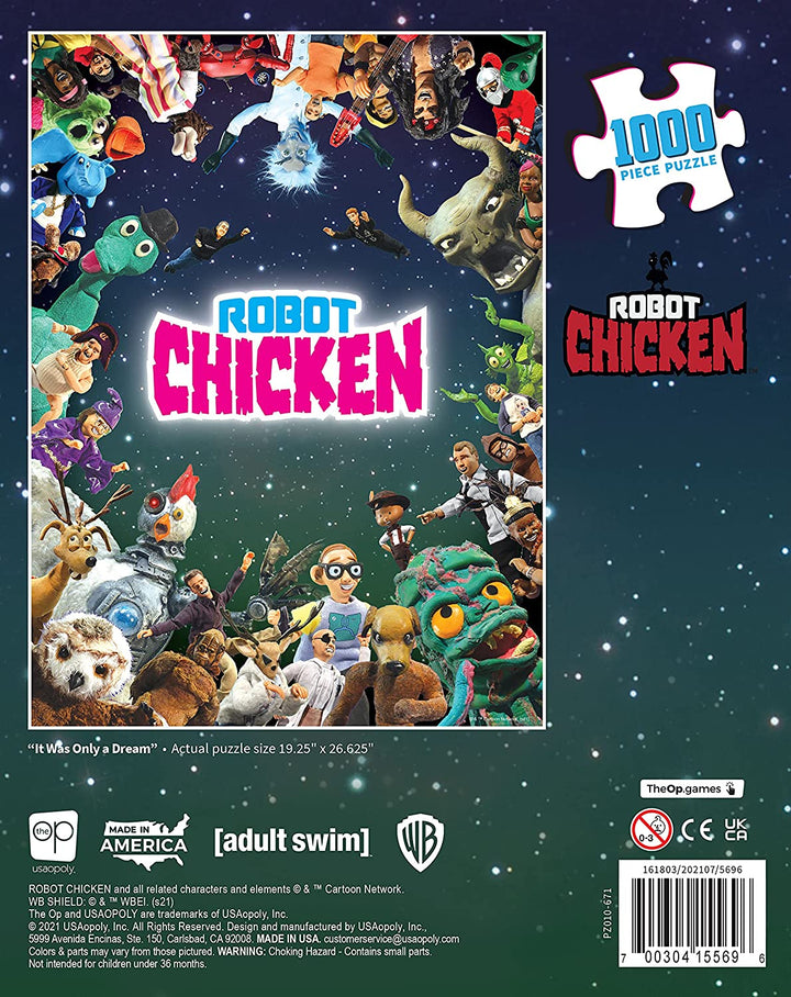 USAopoly Robot Chicken „It was Only a Dream“, 1000-teiliges Puzzle, 19" x 27"