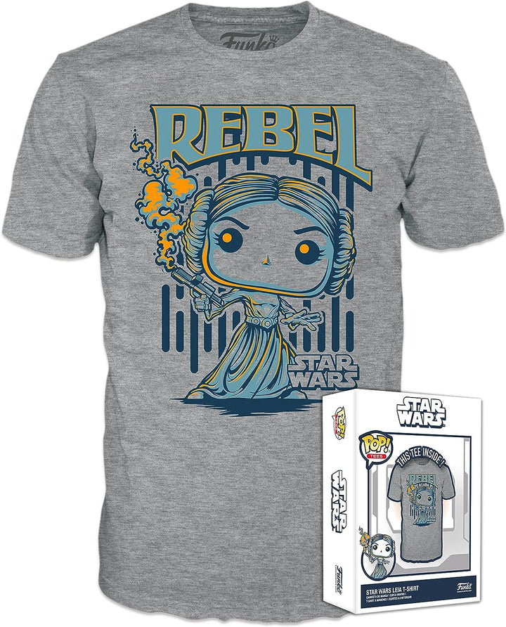 Funko Boxed Tee: Star Wars – Leia – (XL) – T-Shirt – Kleidung – Geschenkidee – kurz