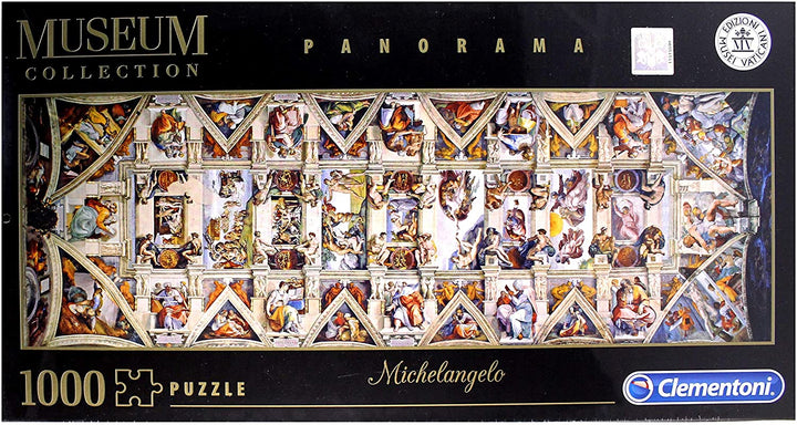 Clementoni 39498 Vatikan Puzzle Sixtina Hut Panorama Puzzle für Erwachsene und Kinder 1000 Teile