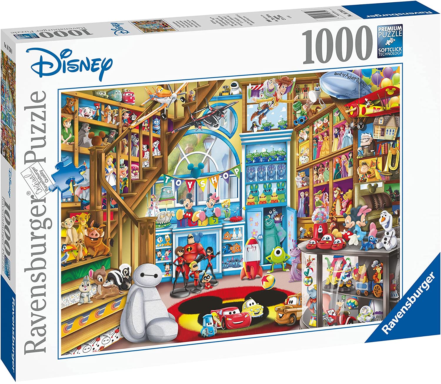 Ravensburger Disney Pixar Spielwarenladen 1000-teiliges Puzzle – Familienpuzzle für Kinder ab 12 Jahren