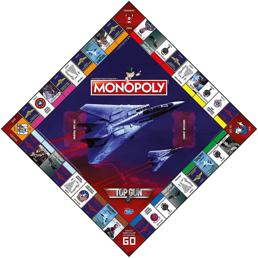 Winning Moves Top Gun Monopoly Board Game - Yachew
