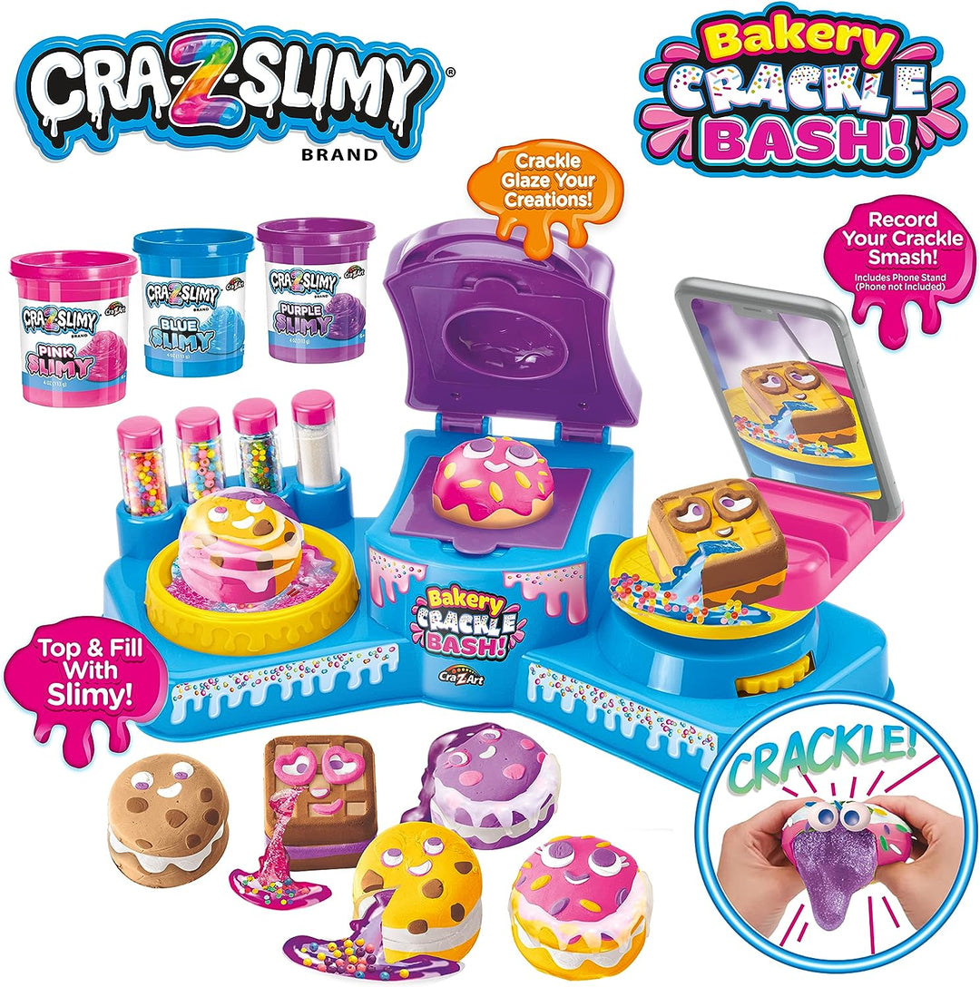 Cra-Z-Slimy Bakery Crackle Bash, Knacken von Ton, Schleimspielzeug, Modelliermasse, ASMR