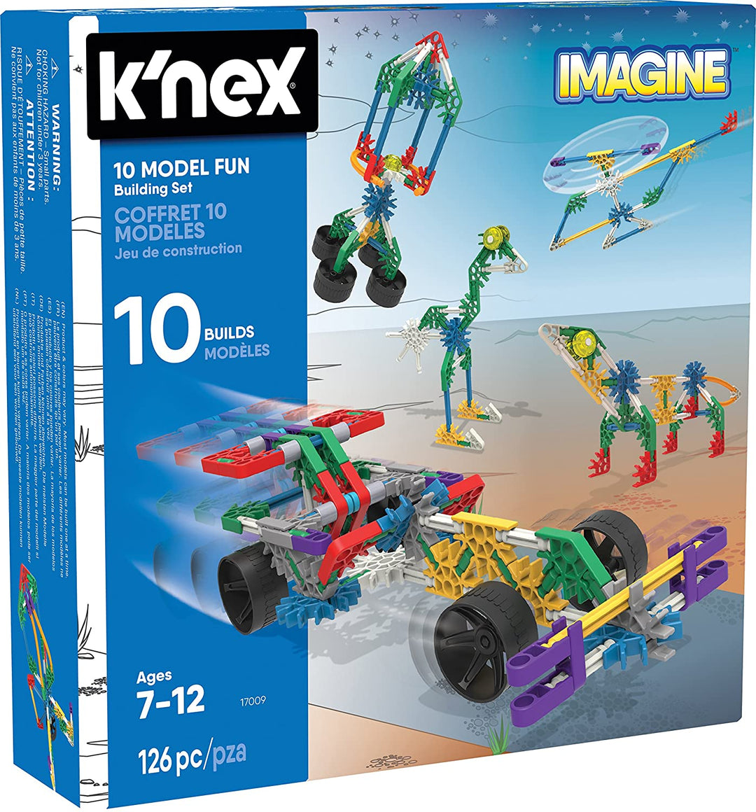 Knex Imagine 10 Set divertente per la costruzione di modelli per bambini dai 7 anni in su Ingegneria Educativa Giocattolo 126