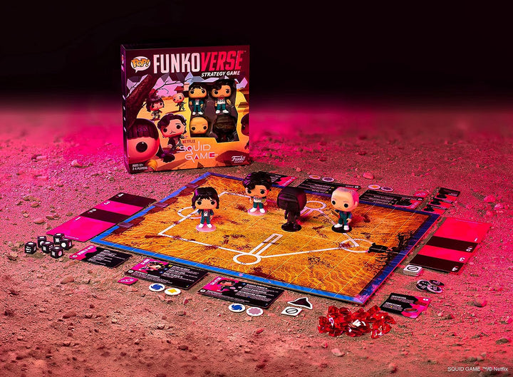 Funko Games Funko - Funkoverse: Squid Game 4-pack - Light Strategy Board Game for Children & Adults