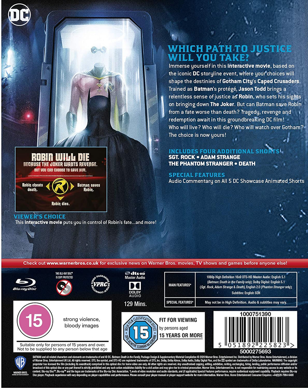 Batman: Death in the Family [2019] [Region Free] – Action/Animation [Blu-ray]