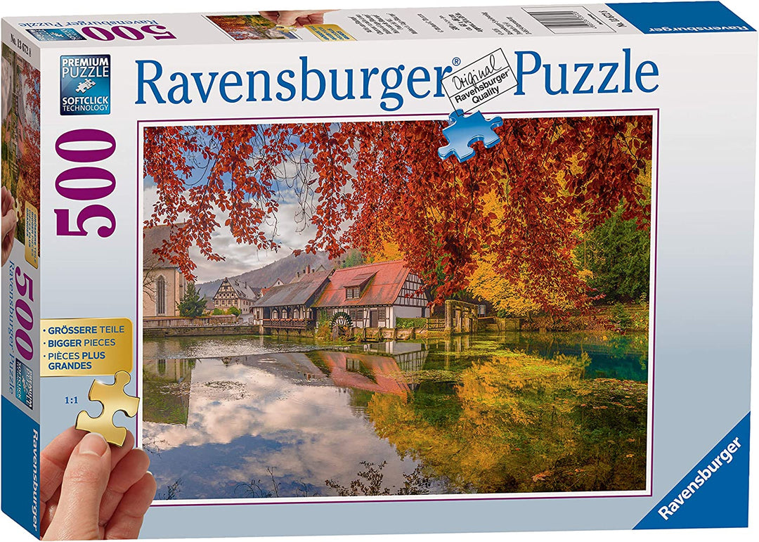 Ravensburger 13672 Friedliche Mühle, extra groß, 500 Stück