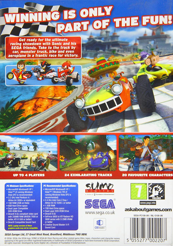 Sonic &amp; SEGA All-Stars Racing (PC-DVD)