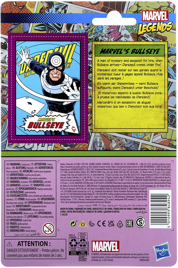 Marvel Hasbro Legends Series 3,75-Zoll-Retro-Kollektion Bullseye-Actionfigur-Spielzeug