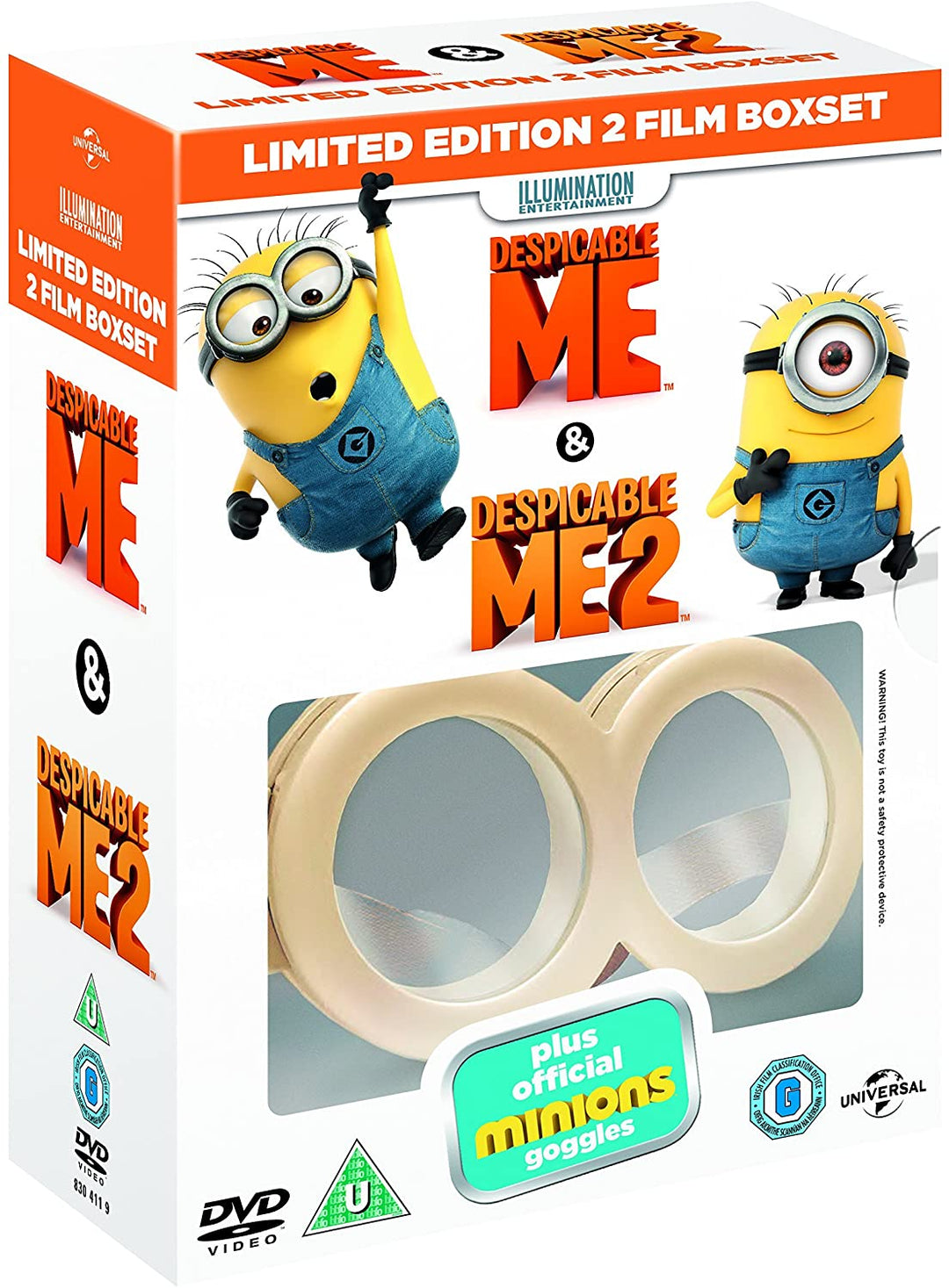 Despicable Me Despicable Me 2 (con gafas Minion de edición limitada) [DVD] [201