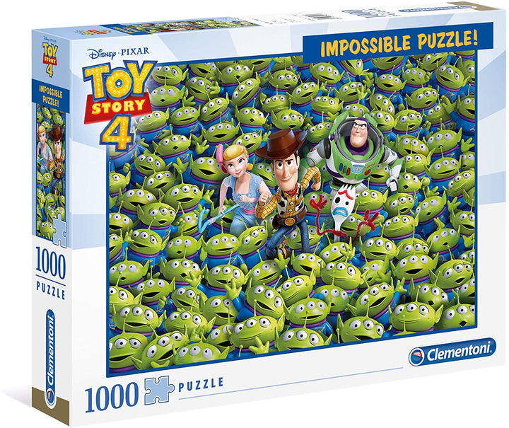 Clementoni 39499 Impossible Puzzle Disney Toy Story 4 Puzzle 1000 Pièces pour adultes