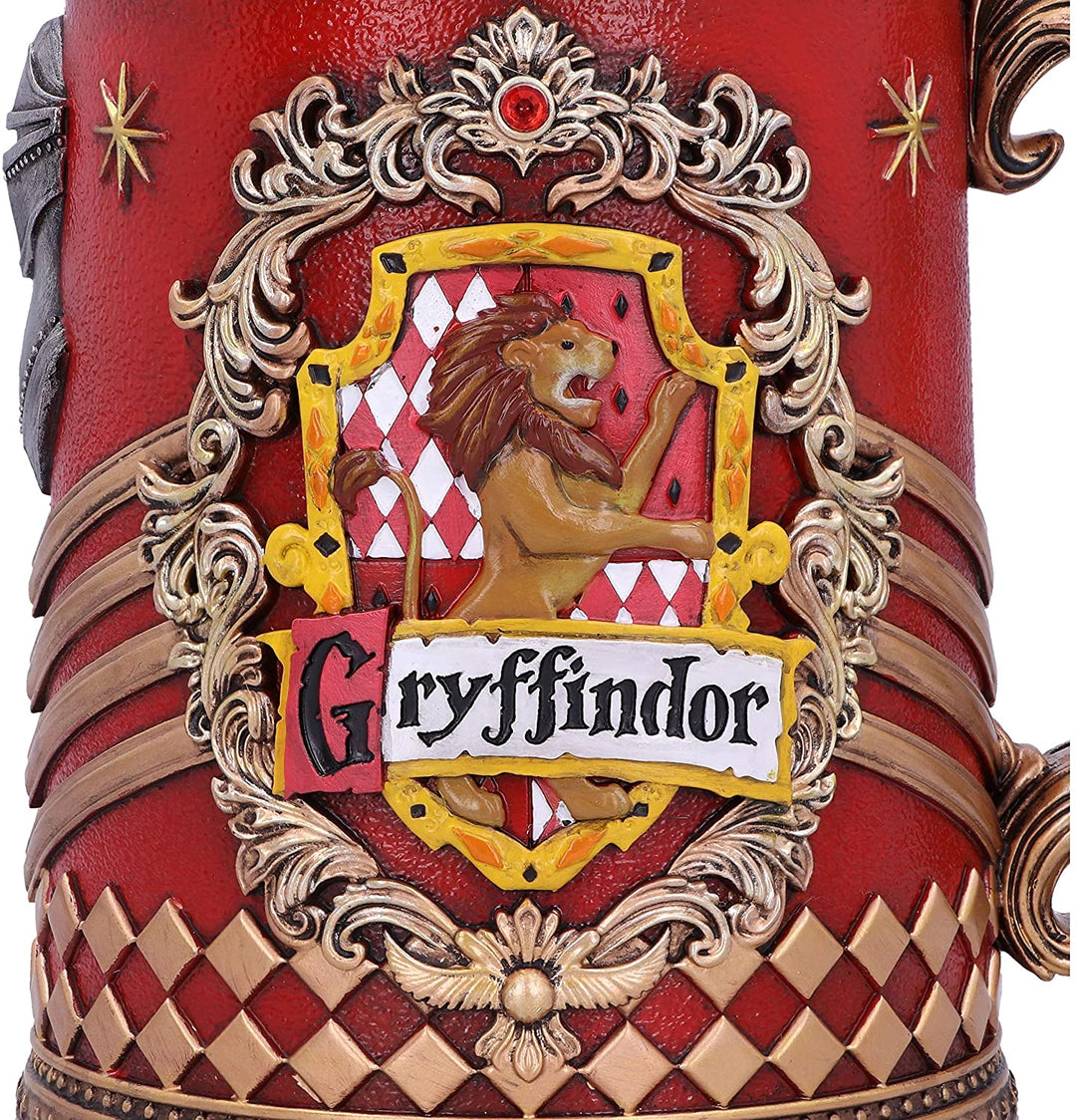 Harry Potter Gryffindor Hogwarts House Collectible Tankard, Red Gold, 1 Count (Pack of 1)