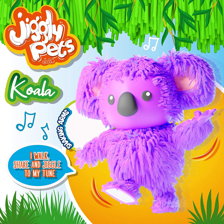 Jiggly Pets Koala – Lila, JP007-PU