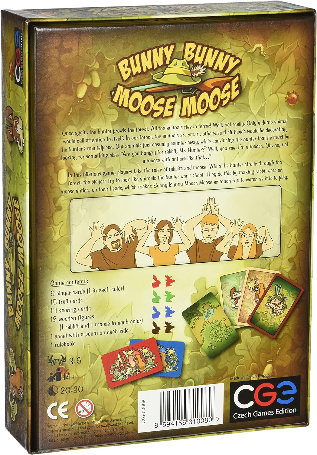 Czech Games Edition CGE00008 Bunny Bunny Moose Moose Brettspiel, mehrfarbig