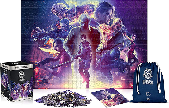 Resident Evil: 25. Jahrestag | 1000-teiliges Puzzle | inklusive Poster und