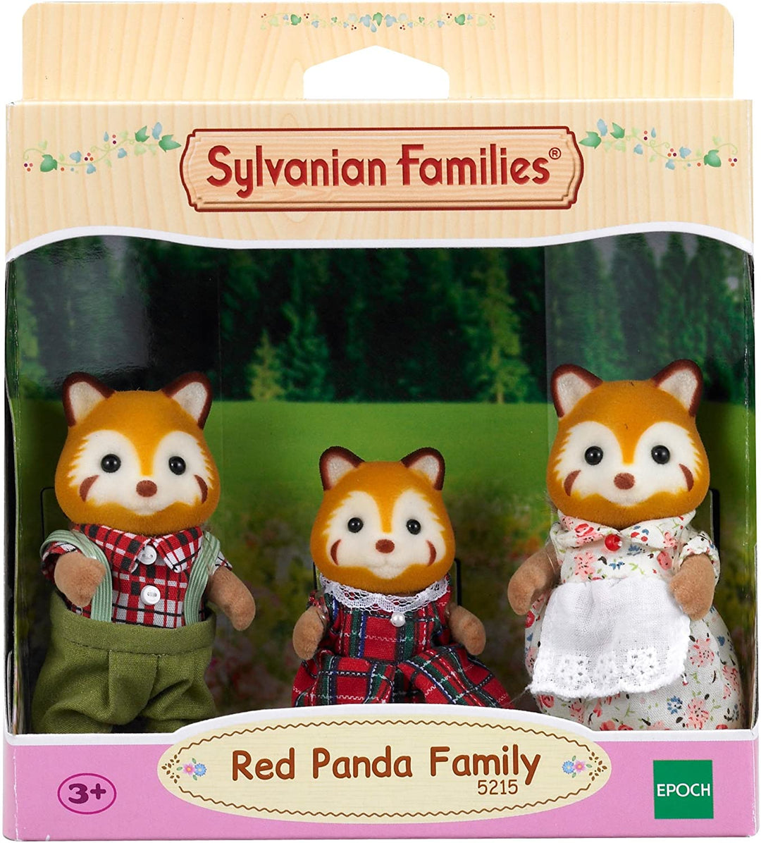 Conjunto familiar panda rojo de Sylvanian Families