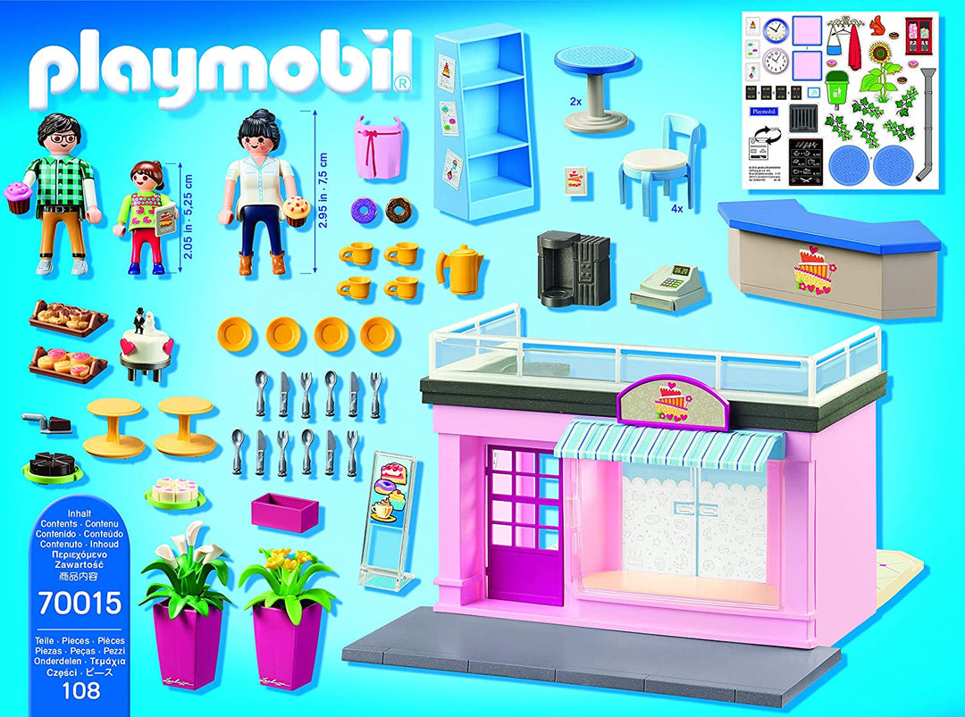 Playmobil 70015 City Life My Little Town Cafe con tortas
