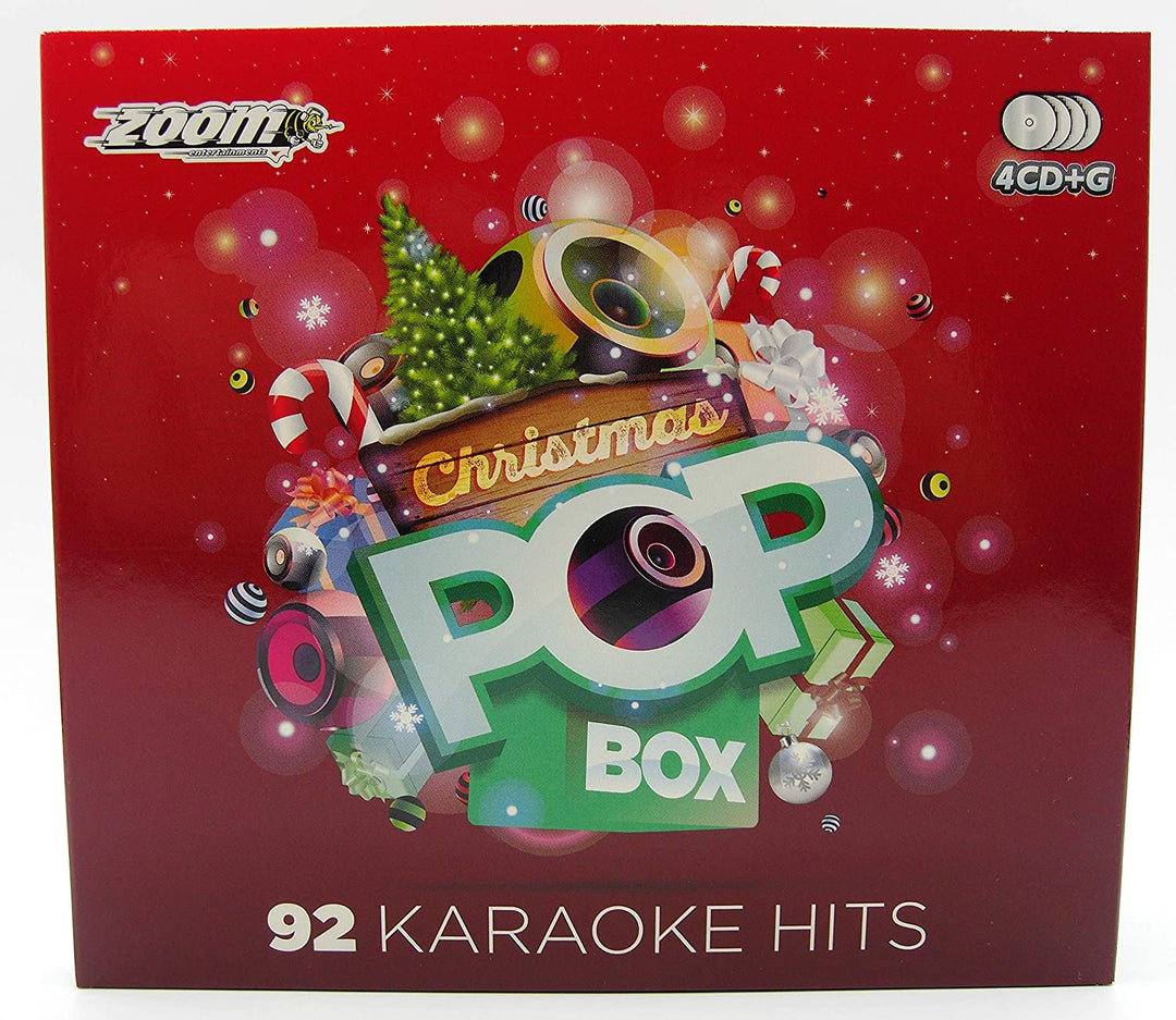 Zoom Karaoke Christmas Pop Box Party Pack – 4 CD+G Box-Set – 92 Songs [Audio-CD]